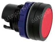 Black frosted button with plastic edge