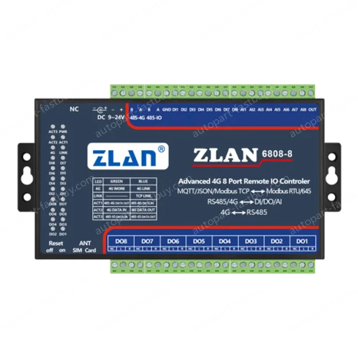 8-channel DI/DO/AI remote IO controller