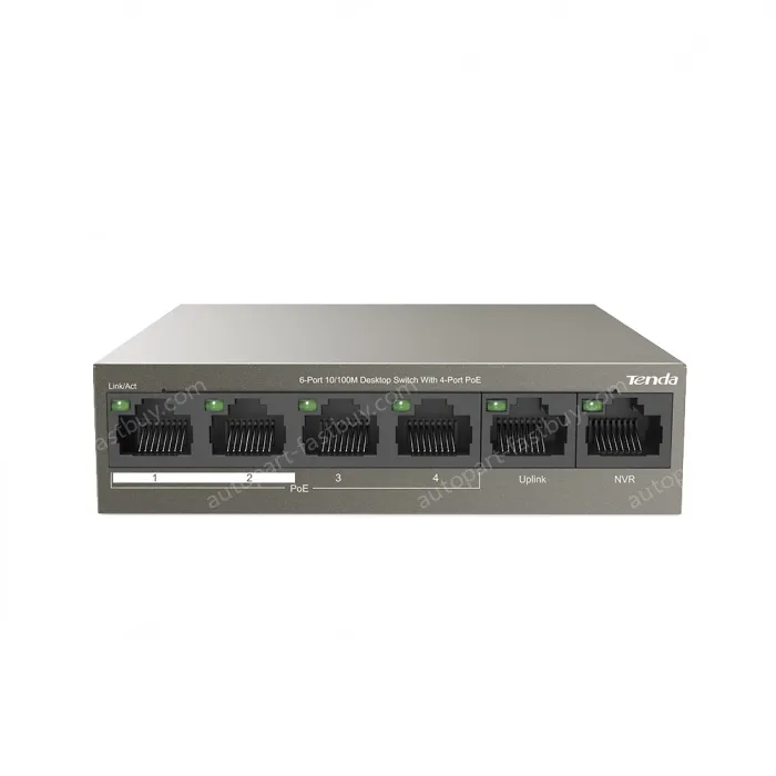 6-Port 10/100M Desktop Switch with 4-Port PoE