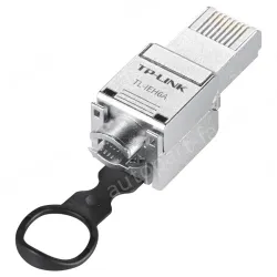 Category 6 shielded industrial network crystal head