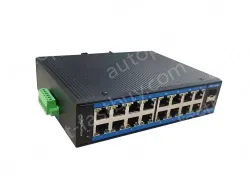 Unmanaged 16 Gigabit Electrical + 2 Gigabit SFP Industrial Ethernet Switch