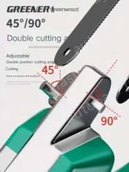 12 inch alloy square tube saw with 5 carbon steel saw blades The saw body can store the saw blades