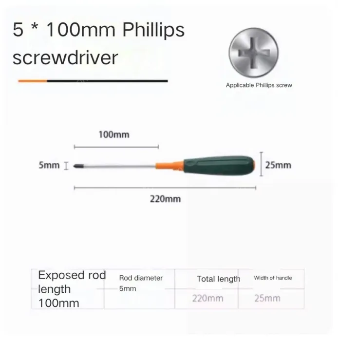 Phillips screwdriver 5*100