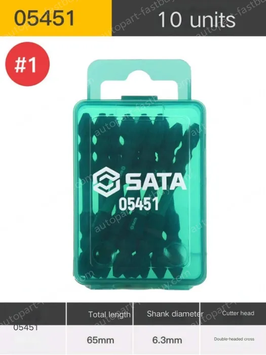 10Pcs double-ended cross #1 with a total length of 65mm-05451