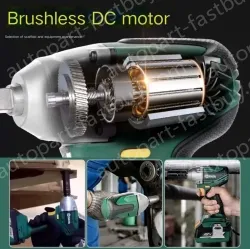 Electric wrenches The fast-charging version of 4.0Ah two-electric and one-charging wrench + angle grinder combination