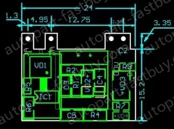 Small, safe isolated, regulated power supply switching power supply module 12V 2A