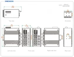 UOTEK 16+4G Gigabit Unmanaged Ethernet Switch