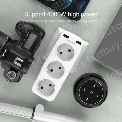 EU plug extension wall socket