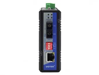 UOTEK 10/100M 1 Fiber 1 RJ-45 Port Industrial Switch