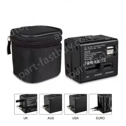 2USB travel adapter 5V,1000mA KRUSB-WLG3337B