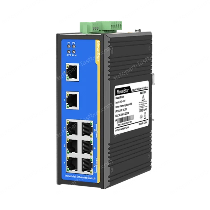 8 Ports 10/100M T(x) Din-Rail Managed Industrial Ethernet Switch