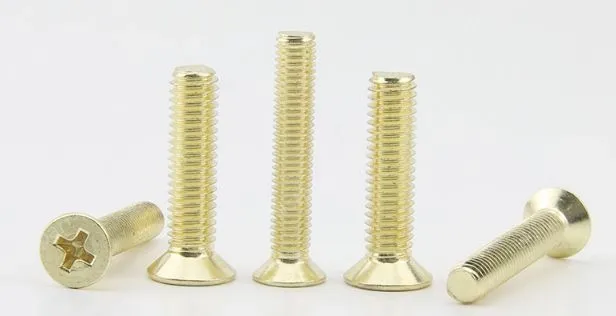 Golden Flat Head Screws M3*85