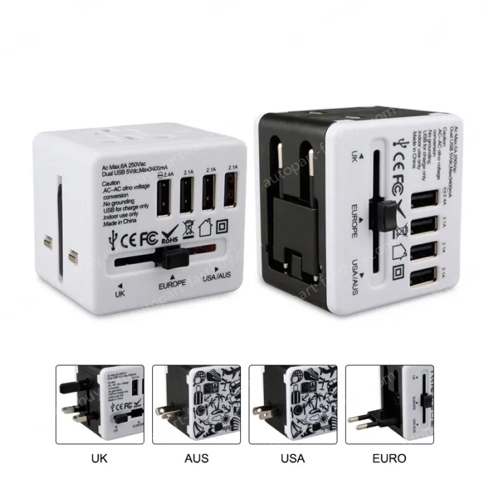 Gifts Hot sales travel adapter KRUSB-WLG3333B