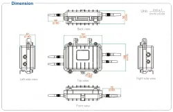 UOTEK RS-232/485/422 to RS-485/422 Converter with Isolation(Antidust, water proof, lightning protection)
