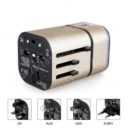 2USB travel adapter KRUSB-WLG3326B