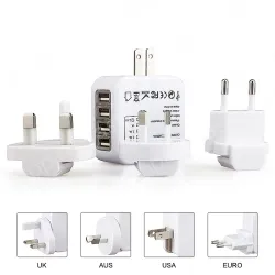 B2C hot sale Travel adapter multi socket for global use KRUSB-WLG3336B
