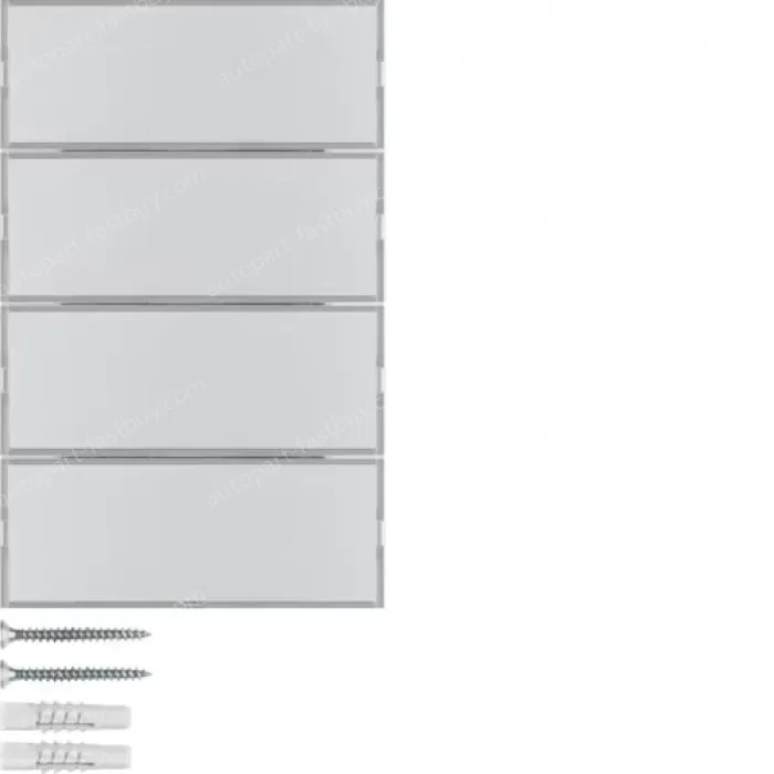Push-button 4gang, lab. field, + RGB LED, internal temp. sensor, KNX - K.5, al.