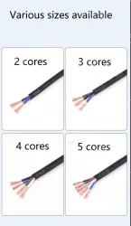 5 core 4 core 2 core sensor cable 20 AWG 4 pole