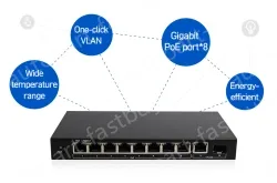 10-Port gigabit PoE switch