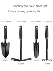 Soil shovel + five-tooth rake + dual-purpose nail rake hoe