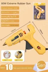 80W Extreme Glue Gun + 10 Glue Sticks