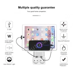 Germany plug Outlet Shelf