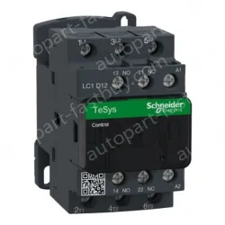 LC1D12F7 IEC contactor, TeSys Deca, nonreversing, 12A, 7.5HP at 480VAC, up to 100kA SCCR, 3 phase, 3 NO, 48VAC 50/60Hz coil, open
