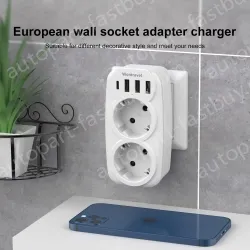 Europe plug USB C charging wall socket