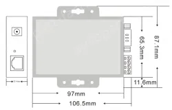UOTEK 10/100M TCP/IP to RS-232/485/422 serial device server