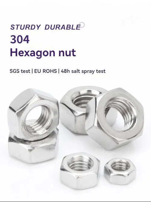 External hexagon nut 316 stainless steel-M18