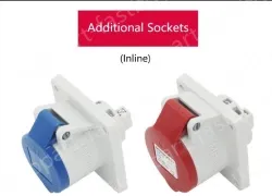 16A3 pole 230V concealed tilt plug