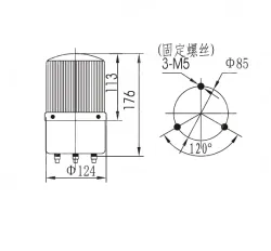 Small warning lightsLTE-5121J DC24V Red