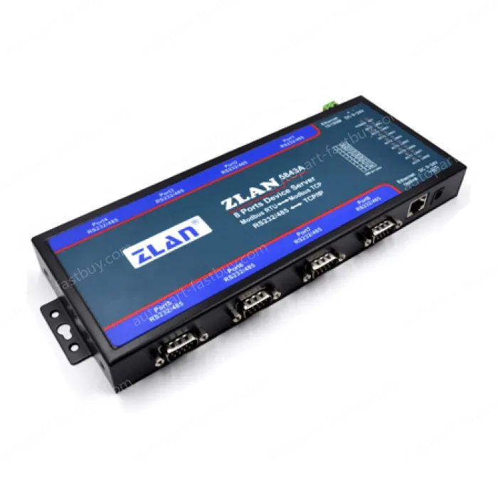 8 RS232 serial ports, 8 RS485 serial ports Serial Device Server