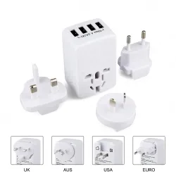 Newest product ,Universal travel adapter with 4 USB KRUSB-WLG3340B