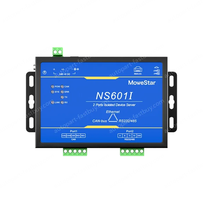1 Port CAN-bus + 1*RS232/485 To Ethernet Opto-isolated Wall-mounted Ethernet CAN-bus Server