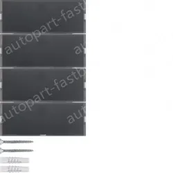 Push-button 4gang, lab. field, + RGB LED, internal temp. sensor, KNX - K.1, ant.