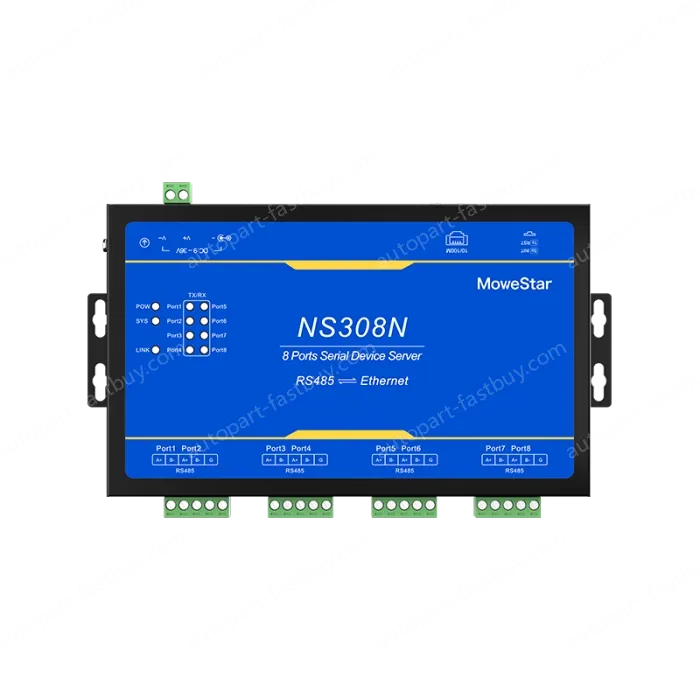 8 Ports RS485 Serial to 100M Ethernet Server