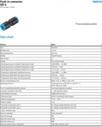 Push-in fittings QS-6(FESTO)