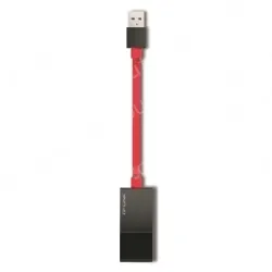 USB 2.0 to 100M Ethernet adapter Red
