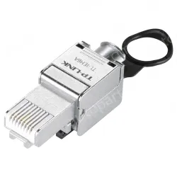 Category 6 shielded industrial network crystal head