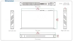 UOTEK 10/100M TCP/IP to 32 Ports RS-232 Serial Device Server