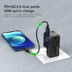 20W PD charger ac outlet travel adapter