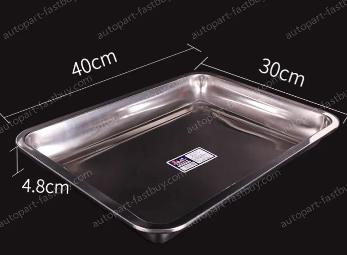 Lab trays Stainless steel (medium deep)