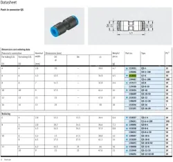 Push-in fittings QS-6(FESTO)