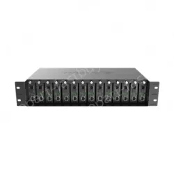 14-slot fiber optic transceiver chassis
