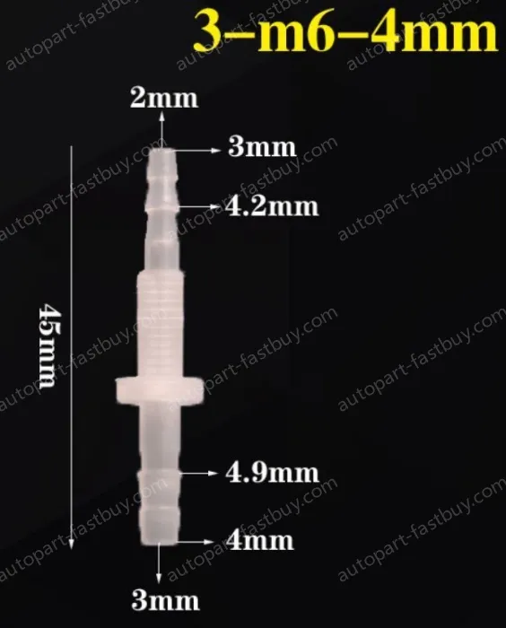 3-M6-4-Feed-through plastic connectors