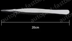 Stainless steel tweezers Straight tip (thick) 20cm