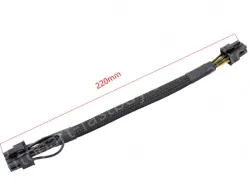 6PIN to 8PIN Server Power Cable Graphics Card Cable Mesh Sleeve Protection 52cm