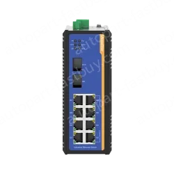 2 Ports Gigabit SFP + 8 Ports Gigabit T(x) Din-Rail Managed Industrial Ethernet Switch