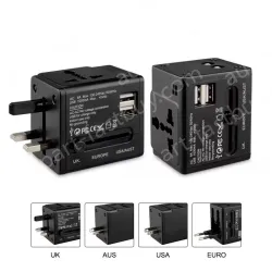 2USB travel adapter 5V,1000mA KRUSB-WLG3337B